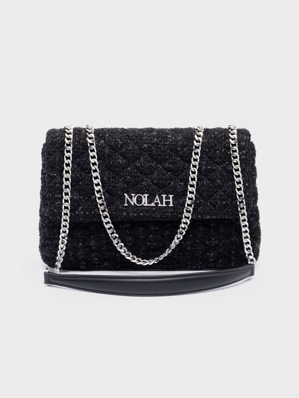 Emilia Shiny Black Silver